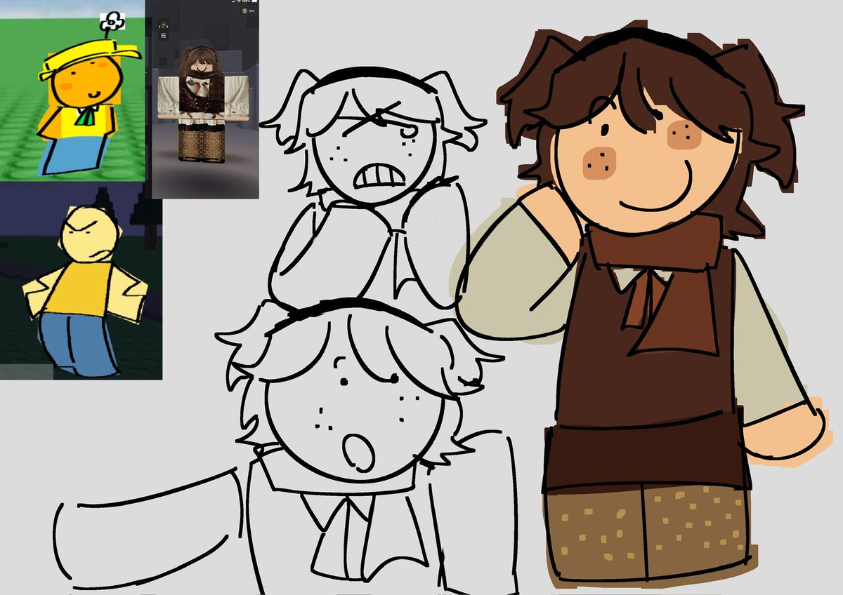 Spreadhischeeks's tweet image. My avatar in the hello John Doe art style :D #toblox #HelloJohnDoe