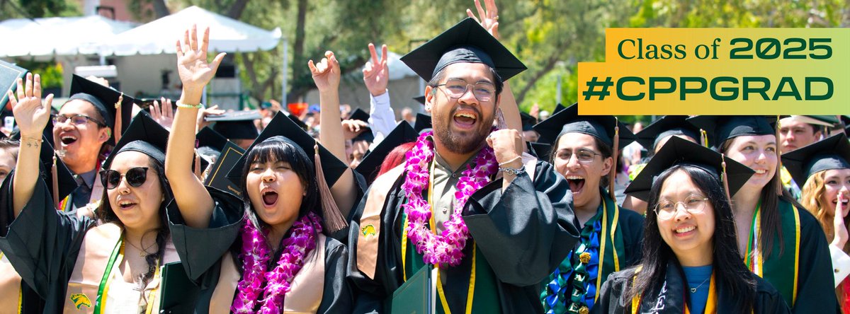 calpolypomona's tweet image. Commencement is almost here! We will see you this weekend, May 16-18. #CPPgrad
Info, schedule, FAQs, and video on what to expect: cpp.edu/commencement/