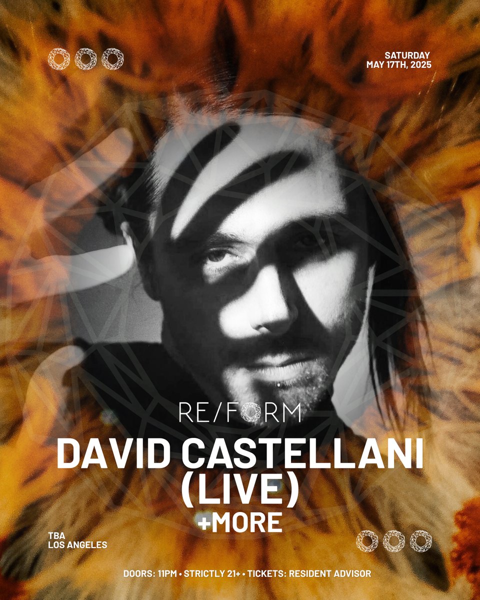 🚀 David Castellani
Modular alchemy meets raw dancefloor energy. David Castellani brings his signature live performance to RE/FORM—delivering analog techno with power and precision.
 🔧 For lovers of hardware-driven sets and unfiltered groove.
 🎫 : dirty-epic.com