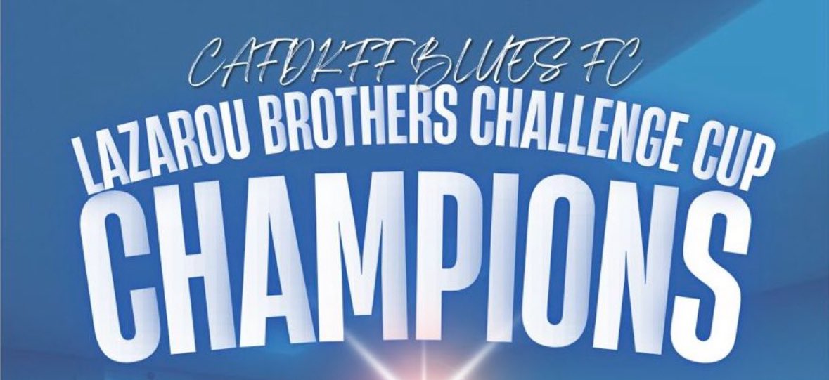 Congratulations Cardiff blues. Lazarou cup champions 2024/25 👏🏅⚽️