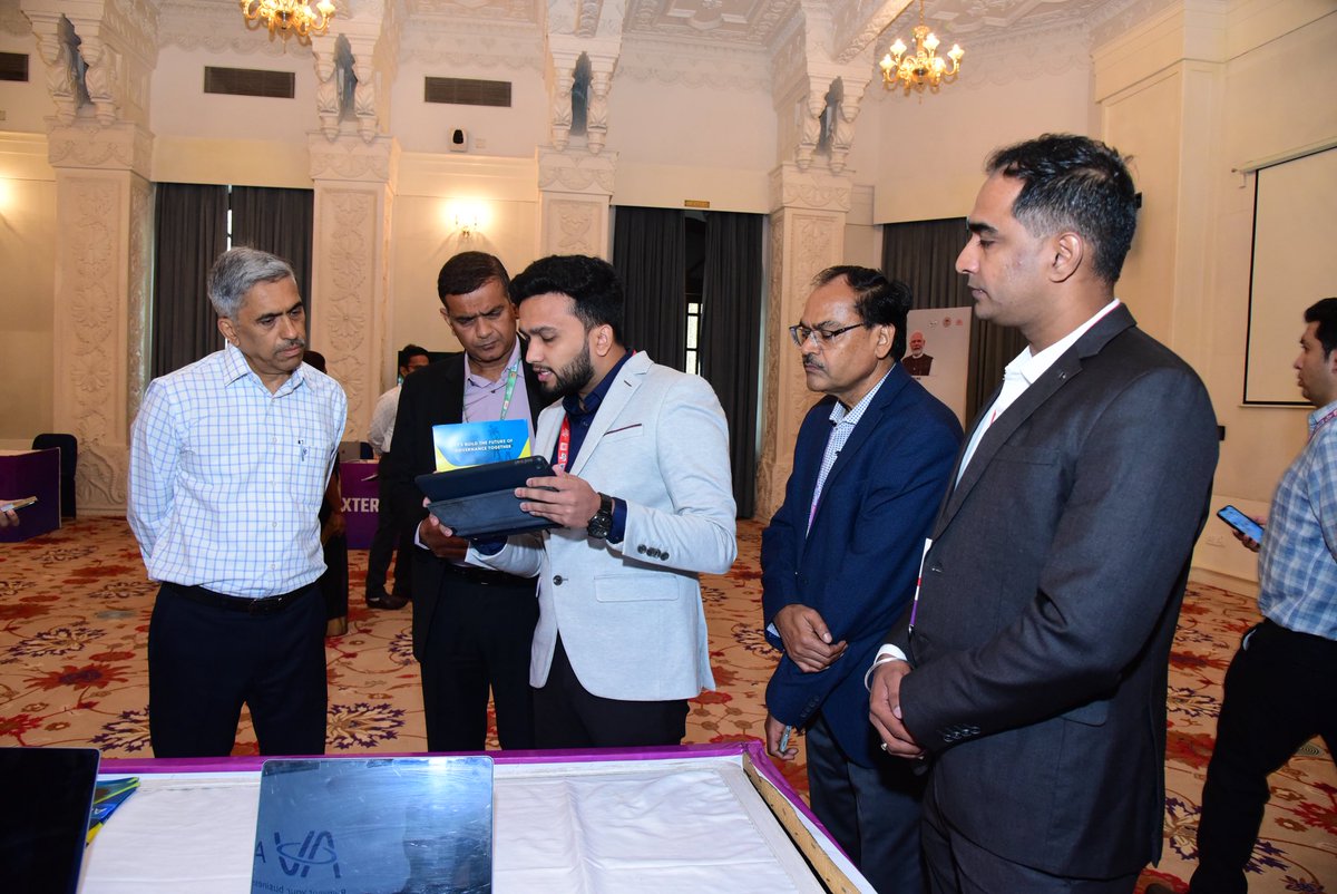 Shrishabh5's tweet photo. Attending the AI Bharat 2025 event held at Bhopal was an absolute honor. The event, beautifully organized by @MPSeDC_DST and @mpMAPIT (Govt. of Madhya Pradesh), brought together visionaries, policymakers, and innovators on one stage. https://t.co/W4STrABsud