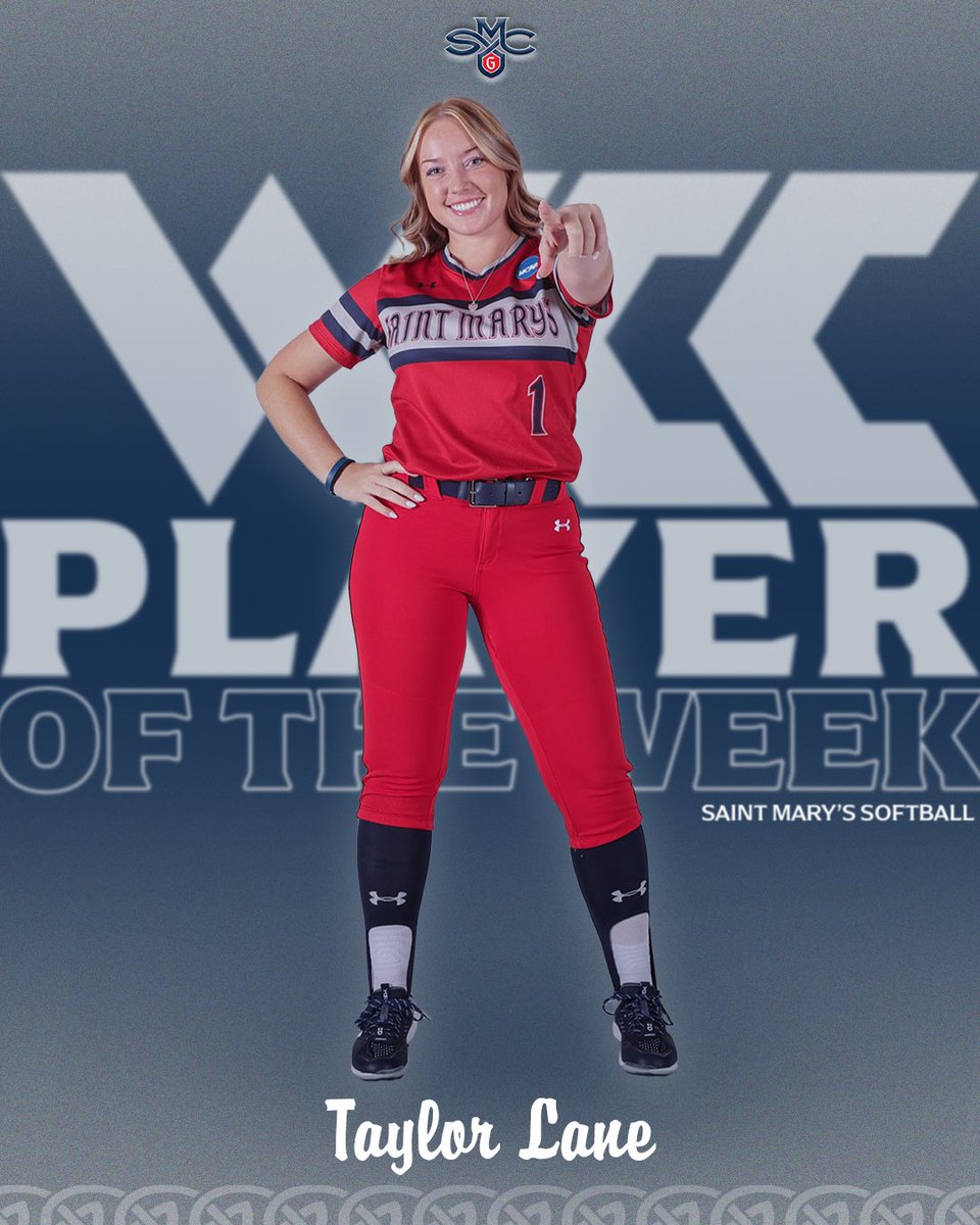 Saint Mary's Softball (@gaelssoftball) on Twitter photo Congrats to Taylor Lane, who has been named <a href="/WCCsports/">West Coast Conference</a> Player of the Week! Lane racked up 5 hits, two of which were home runs. She also accounted for 7 of the Gaels 20 runs driven in, which helped vault the team to back-to-back conference champions titles 👏
#GaelsRise Congrats to Taylor Lane, who has been named <a href="/WCCsports/">West Coast Conference</a> Player of the Week! Lane racked up 5 hits, two of which were home runs. She also accounted for 7 of the Gaels 20 runs driven in, which helped vault the team to back-to-back conference champions titles 👏
#GaelsRise