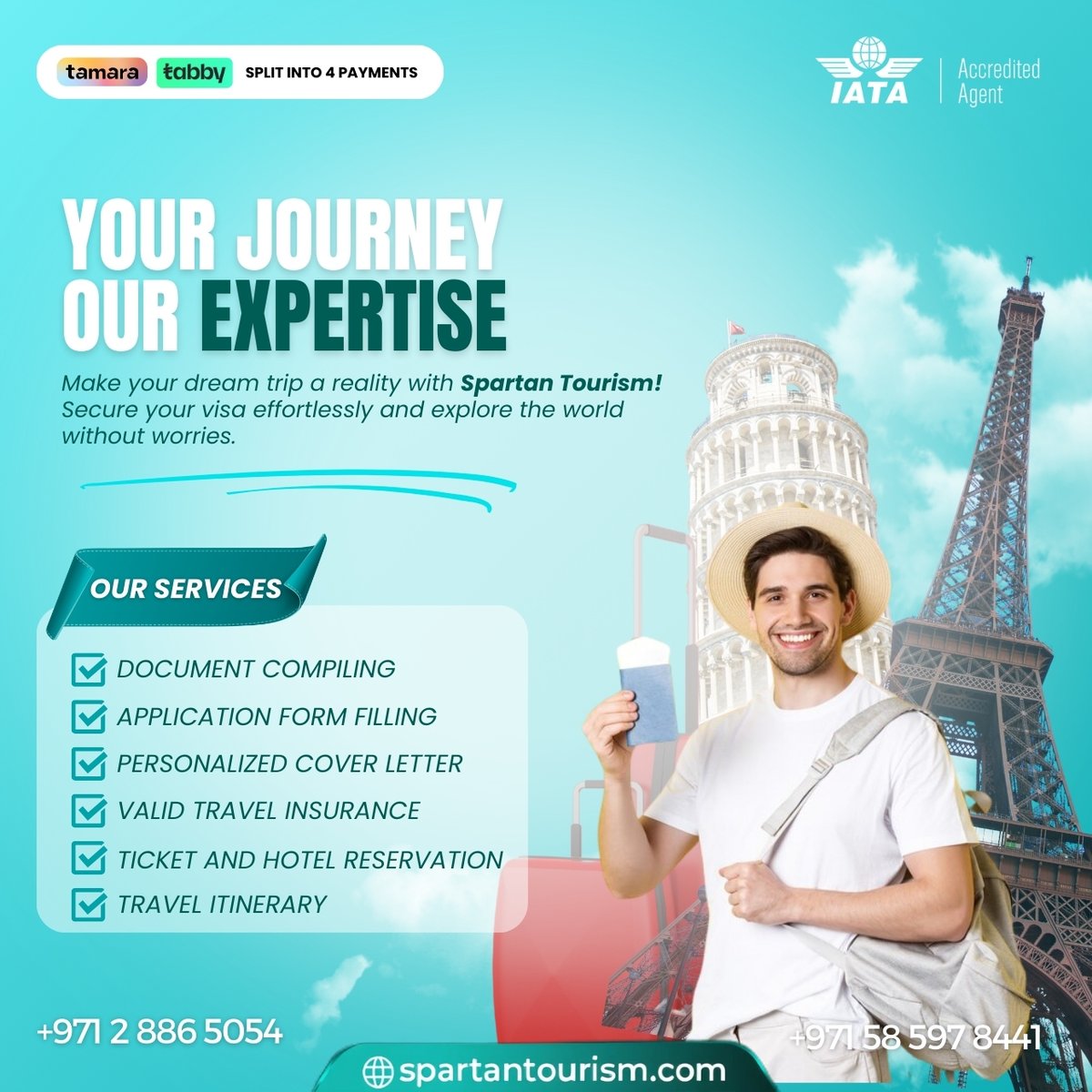SpartanTourism's tweet image. 𝑬𝒙𝒑𝒍𝒐𝒓𝒆 𝒕𝒉𝒆 𝒘𝒐𝒓𝒍𝒅, 𝒔𝒕𝒓𝒆𝒔𝒔-𝒇𝒓𝒆𝒆. 𝑺𝒑𝒂𝒓𝒕𝒂𝒏 𝑻𝒐𝒖𝒓𝒊𝒔𝒎 𝒊𝒔 𝒉𝒆𝒓𝒆 𝒕𝒐 𝒉𝒂𝒏𝒅𝒍𝒆 𝒚𝒐𝒖𝒓 𝒕𝒓𝒂𝒗𝒆𝒍 𝒆𝒔𝒔𝒆𝒏𝒕𝒊𝒂𝒍𝒔! 🌐💚

#VisaAssistance #VisaHelp #VisaExperts #SchengenVisaAssistance #TravelNowPayLater #traveluae