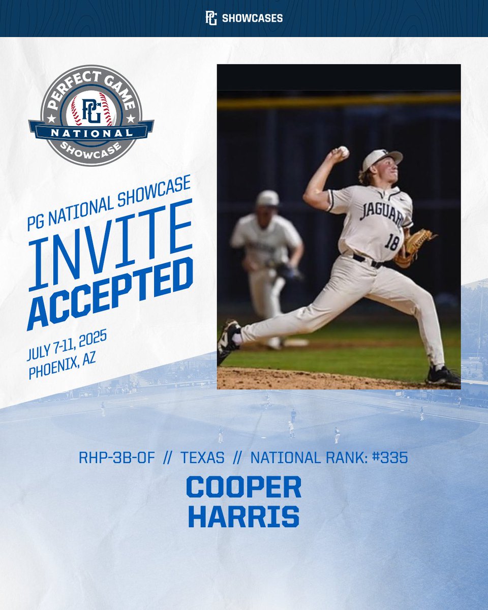 ARIZONA BOUND. NATIONAL SHOWCASE INVITE ACCEPTED 🚀
<a href="/cooperavharris/">Cooper Harris</a> X #PGNational