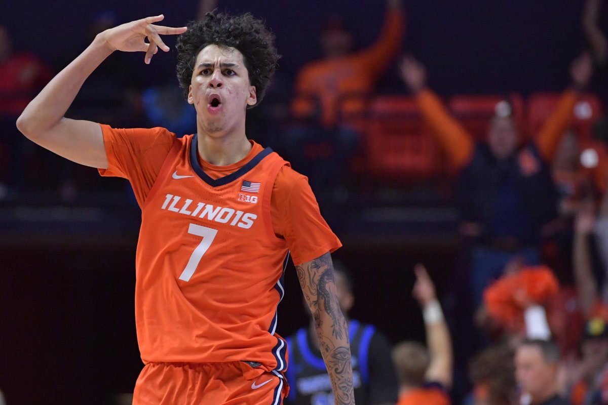Illinois’ Will Riley’s official measurements from the NBA Draft Combine:

6’8 ¼ barefoot, 185.6 lbs with a 6’8 ¾" wingspan and 8’8” standing reach

Riley grew an inch and added 14 pounds from last year's Nike Hoop Summit.