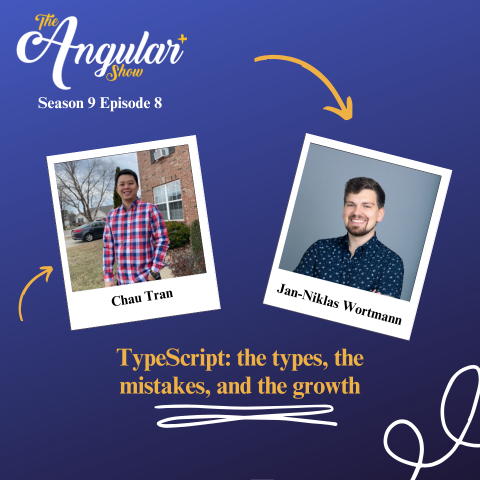 AngularShow's tweet image. In this special guestless edition Chau Tran @Nartc1410  and Jan-Niklas Wortmann @niklas_wortmann  sit down and talk about the &quot;TYPE&quot; in TypeScript. You don&apos;t want to miss their banter and insights. #Angular #ngconf2025 
🍎apple.co/4j33xsS
🟢 spoti.fi/3RXzJD3