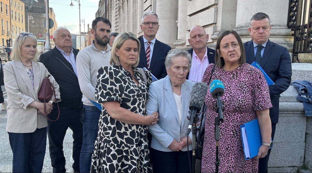 KRW Law Human Rights (@krwlaw) on Twitter photo Bridie Brown and her family attended Government Buildings in Dublin today, on the 28th Anniversary of Sean’s murder to present the facts of the case and to appeal for support in their campaign for a public inquiry.
The family thank <a href="/SimonHarrisTD/">Simon Harris TD</a> for his time and empathy. Bridie Brown and her family attended Government Buildings in Dublin today, on the 28th Anniversary of Sean’s murder to present the facts of the case and to appeal for support in their campaign for a public inquiry.
The family thank <a href="/SimonHarrisTD/">Simon Harris TD</a> for his time and empathy.