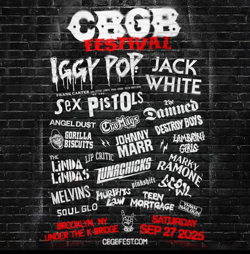Fancy skipping the country to see The Damned.  New York, Sept 27th for the CBGB festival.