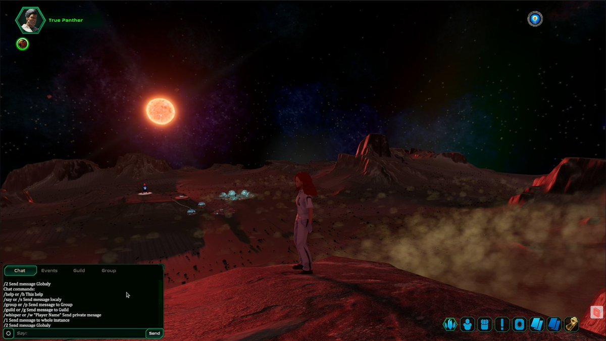 Sunrise over Trappist 1e's moon. Gameplay video coming shortly. #trappist1mmo only on <a href="/iota/">IOTA</a> networks.