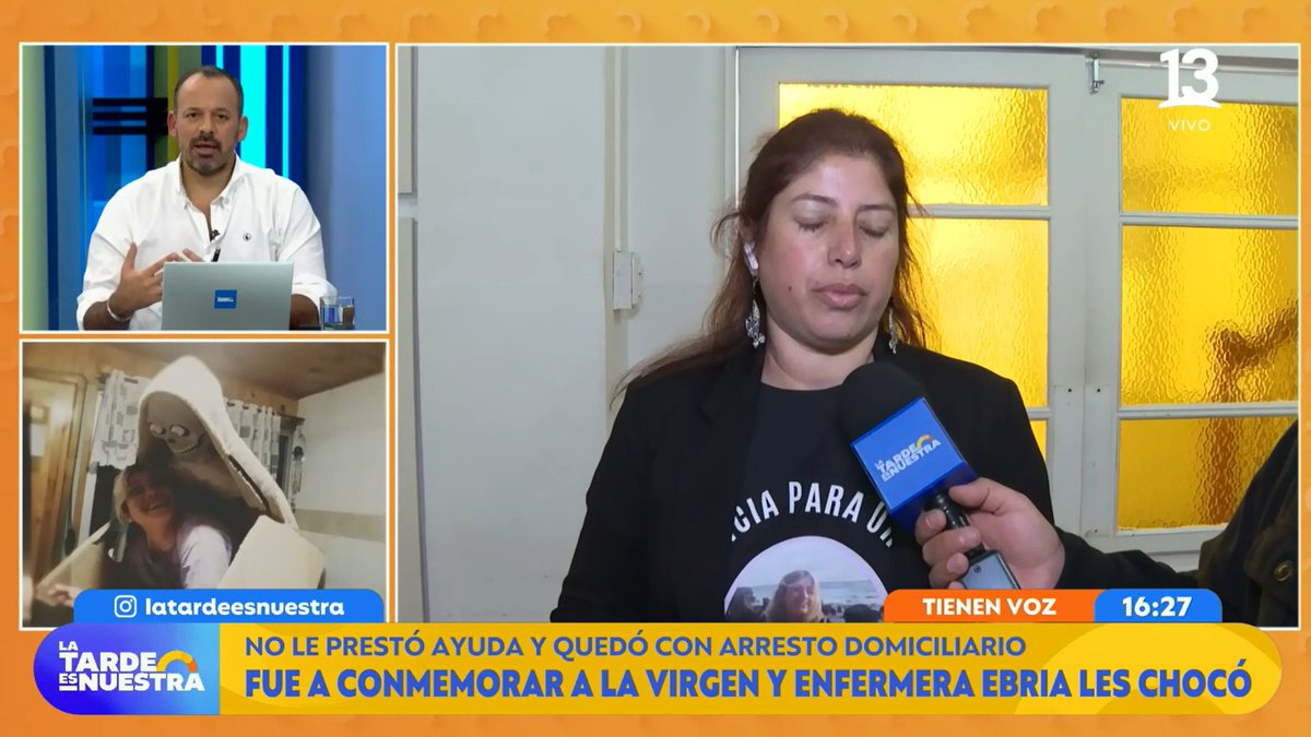 AHORA en #LaTardeEsNuestra 🔵 Revisamos la historia de una mujer de Concepción que fue a conmemorar a la Virgen y enfermera ebria les chocó

EN VIVO 👉🏻 13.cl/en-vivo
