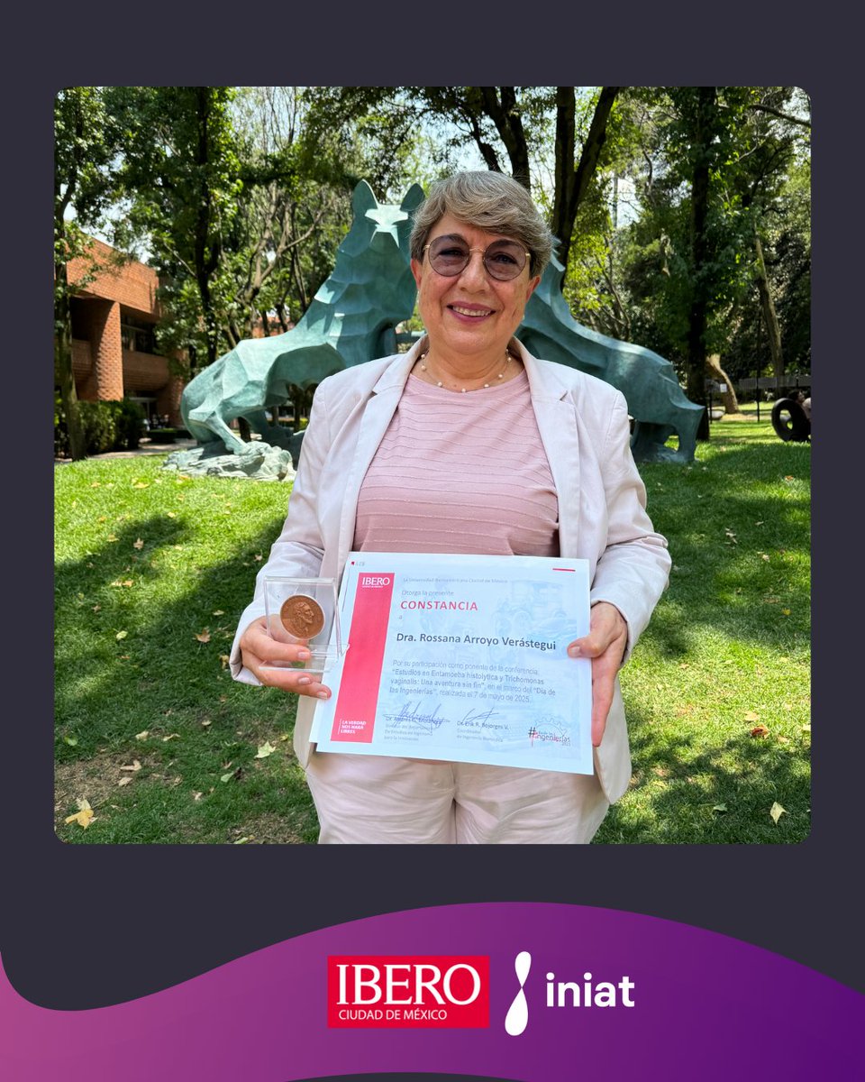 INIAT_IBERO's tweet photo. Celebramos el Día de las Ingenierías con la presencia de la Dra. Rossana Arroyo, Premio Ada Byron 2024. 
Su conferencia nos inspiró a pensar en la ciencia como un camino de equidad y transformación social. 👩‍🔬✨ 

#MujeresEnCiencia #InIAT #IberoMX https://t.co/PRb7g963O5