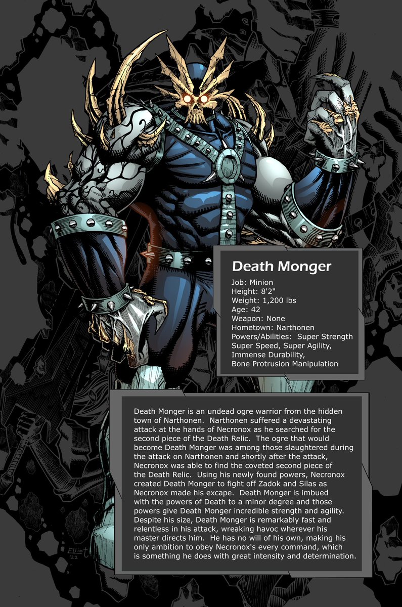 Hello CG!!  I'm launching my comic, Ominus: Avenging Death on June 26th and here is the sign up list!! 

‼️tinyurl.com/5ebcwbxt‼️

It's Zadok vs Death Monger!!

This is a 10-page short story plus extras in a 36 page book that serves as an introduction to the world of Ominus!!