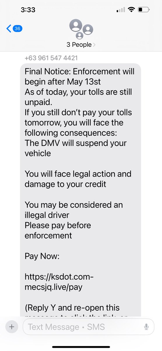 Brian Sieker ๐พ (@siekersales) on Twitter photo All I hear is blah blah blahโฆ fyi <a href="/KDOTHQ/">Kansas Department of Transportation</a> (note this is a phishing text. If you get it delete and block. All I hear is blah blah blahโฆ fyi <a href="/KDOTHQ/">Kansas Department of Transportation</a> (note this is a phishing text. If you get it delete and block.