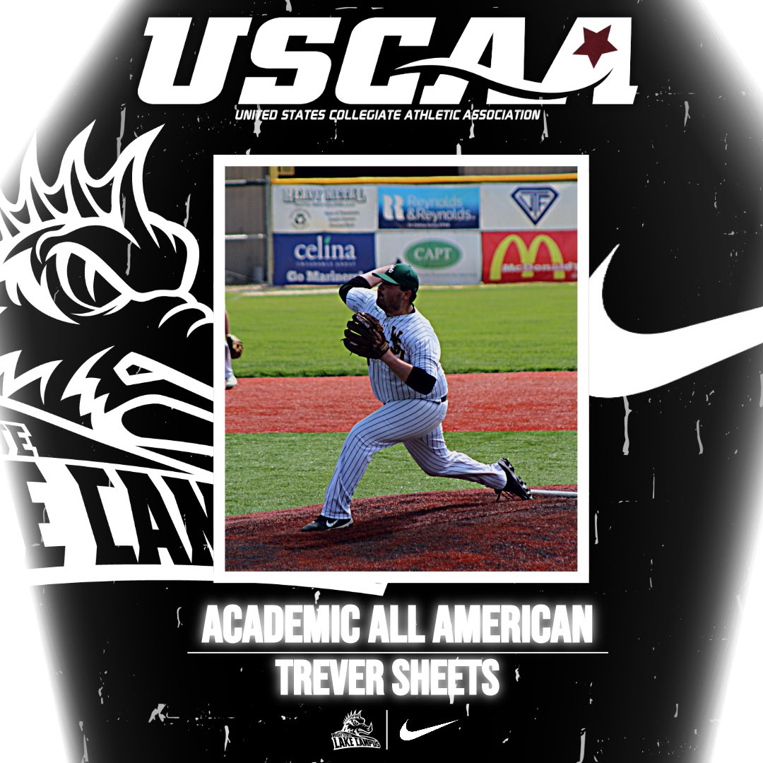 WSLakeAthletics's tweet image. 📚 USCAA Academic All-American Team📚

✅ Sr. Cade Meade 
✅ Sr. Nick Dillhoff
✅ Sr. Trever Sheets

@USCAA @wsulc_baseball @LakeCampus