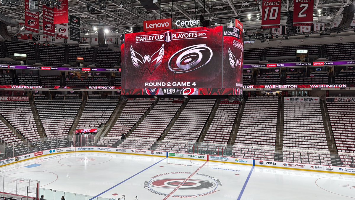 Jesse MacWilliam (@jessemactv) on Twitter photo We’re inside Lenovo Venter ahead of game four between the <a href="/Canes/">Carolina Hurricanes</a> and <a href="/Capitals/">Washington Capitals</a>.
A preview on Spectrum News coming shortly and a full breakdown after the game on <a href="/Sports_Night/">Sports Night</a> with <a href="/MikeSolarte/">Mike Solarte</a> at 10:30. We’re inside Lenovo Venter ahead of game four between the <a href="/Canes/">Carolina Hurricanes</a> and <a href="/Capitals/">Washington Capitals</a>.
A preview on Spectrum News coming shortly and a full breakdown after the game on <a href="/Sports_Night/">Sports Night</a> with <a href="/MikeSolarte/">Mike Solarte</a> at 10:30.