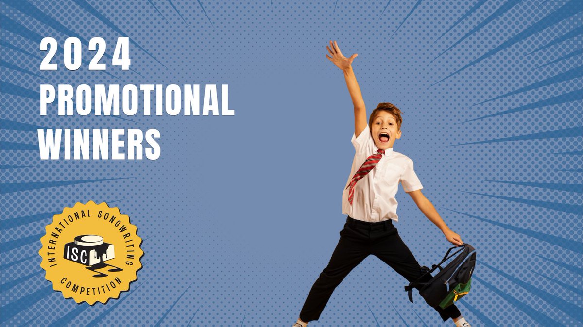 Congratulations to the ISC Promotional Winners! 

Check out the full list of promo winners at tinyurl.com/2b69dmz5

We’re thrilled to recognize their incredible work. 

#ISC24 #promotional #winners #songwriter Songwriting #singersongwriter