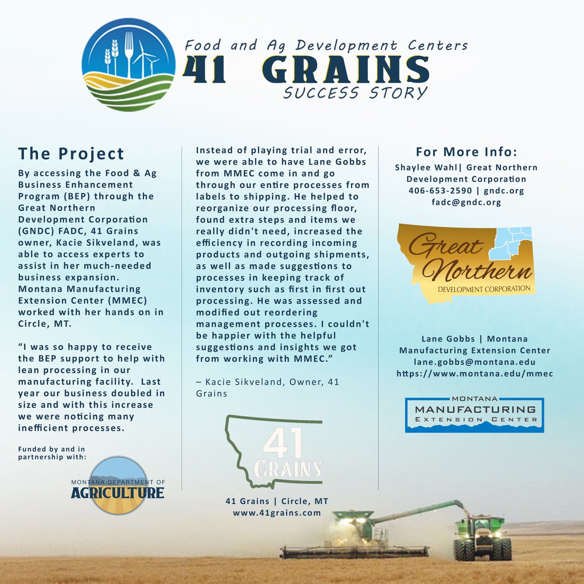 FADC Success Story: 41 Grains Finds Great Value in the BEP 
 
Find out more at: agr.mt.gov/.../FADC-Cente…
 
#MTAg #MontanaAg #MTAgriculture #FADCNetwork