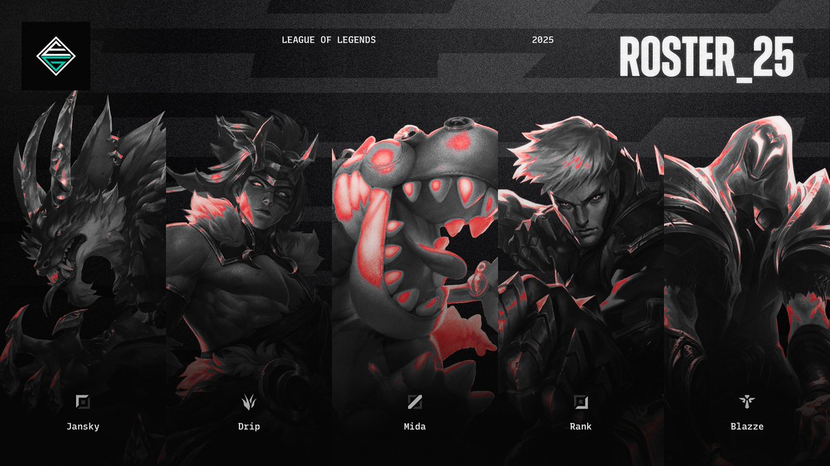 🚨ANNOUNCEMENT🚨 

We're excited to announce our official expansion into League of Legends!   

A new chapter begins as we enter the Prime League Division 4 — ready to compete, grow, and make our mark in the LoL esports scene.📷 

🔝TOP - <a href="/JanskyTop/">Jansky</a>   
🌴JGL - <a href="/Maik_Sh99/">Maik Shulert</a>  
🧙‍♂️MID