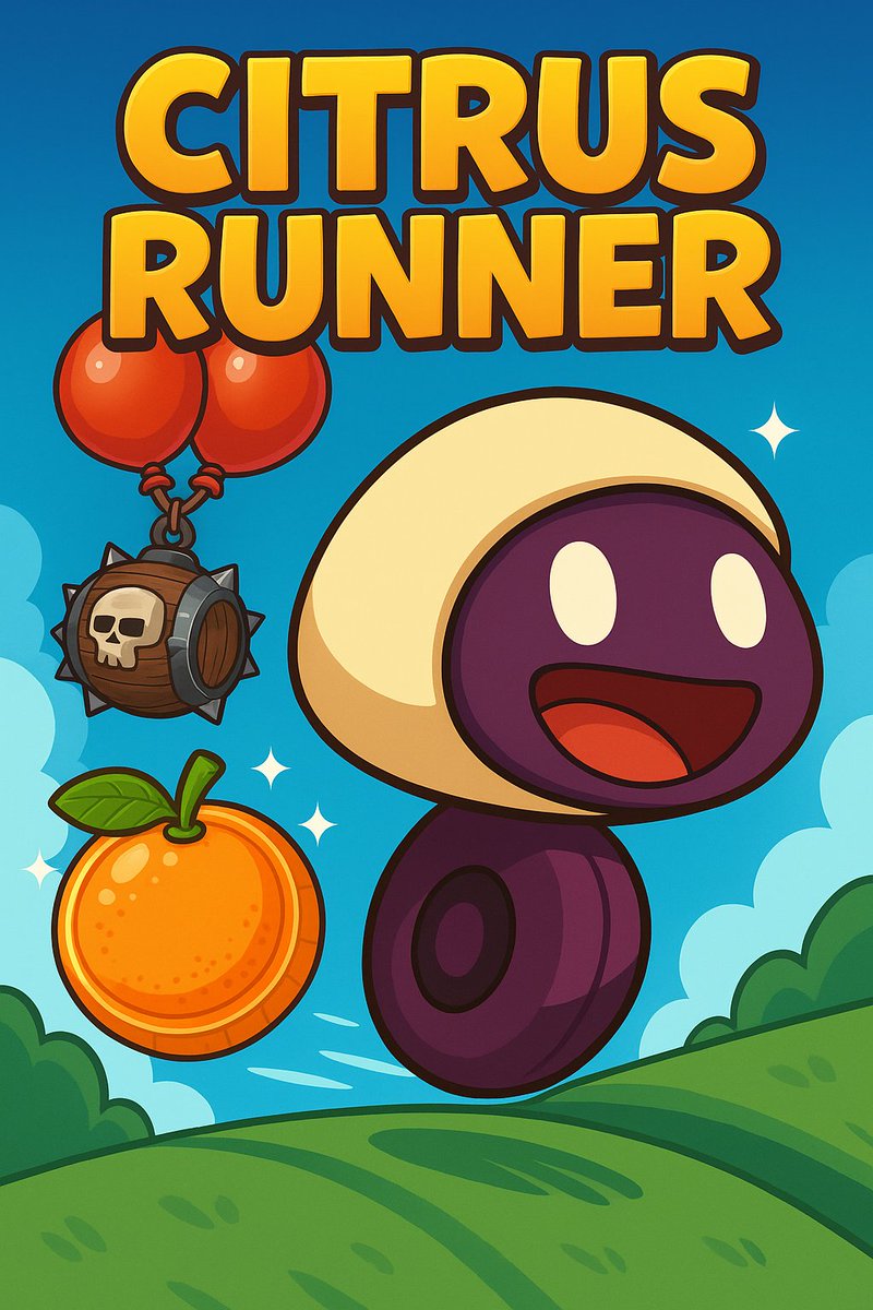 itskokeh's tweet image. I just submitted my project for the #orangevibejam by @orange_web3 🎮
Citrus Runner is a 2D endless runner game – Run, jump, and collect tokens while dodging obstacles. Power-ups help you along the way, but the challenge is never-ending!
Waiting on verification now.