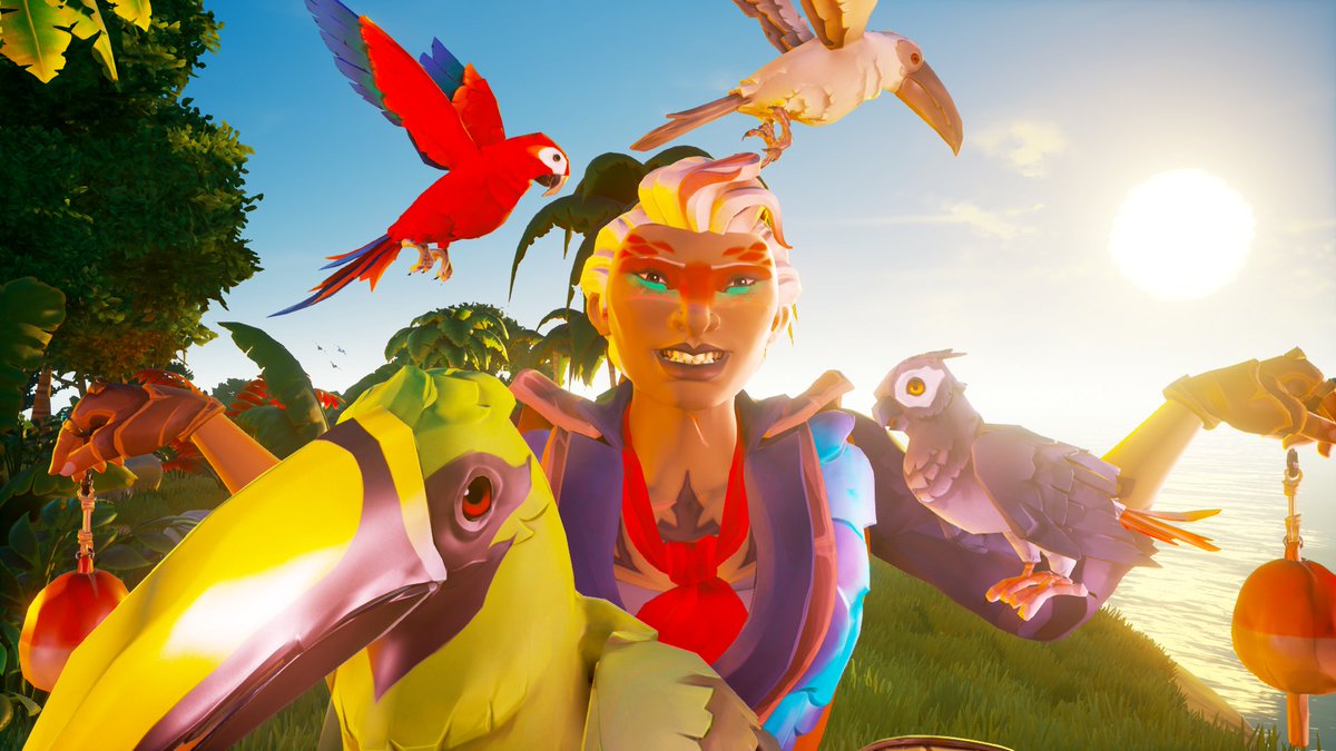 Purple Chicken 🏴☠️ (@purplchicken) on Twitter photo Beneath the hues of twilight's glow, where wild birds dance and whispers flow,
A soul is embraced by nature's hand.
Theme: Wild Things
<a href="/SeaOfThieves/">Sea of Thieves</a>
#SoTShot #SeaOfThieves Beneath the hues of twilight's glow, where wild birds dance and whispers flow,
A soul is embraced by nature's hand.
Theme: Wild Things
<a href="/SeaOfThieves/">Sea of Thieves</a>
#SoTShot #SeaOfThieves