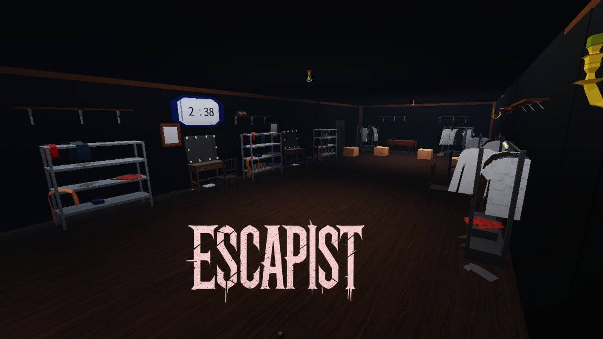 ESCAPISTRGame's tweet photo. There's no escape from this place... 
Darkness surrounds you. Whispers follow your every move. 
🧟‍♂️ Monstrous entities stalk you. 
📷 Will you hide... or face what's coming? 
 📷 ESCAPIST, Roblox's new horror game   #Roblox https://t.co/HmZV9IIdHA