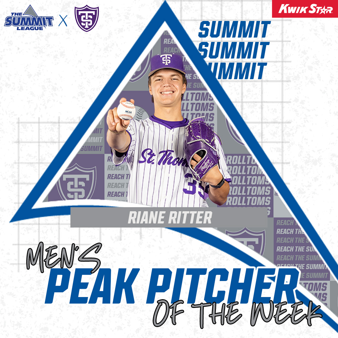 The Summit League (@thesummitleague) on Twitter photo βΎοΈ #SummitBSB ππππ€ πππ«ππ¨π«π¦ππ«π¬ π¨π ππ‘π ππππ€ βΎοΈ
The Tommies ripped off five straight wins last week and our Kwik Star Peak Performer and Pitcher of the Week honorees were a big reason why π
ποΈ Β» tinyurl.com/39kxdpr4
#ReachTheSummit βΎοΈ #SummitBSB ππππ€ πππ«ππ¨π«π¦ππ«π¬ π¨π ππ‘π ππππ€ βΎοΈ
The Tommies ripped off five straight wins last week and our Kwik Star Peak Performer and Pitcher of the Week honorees were a big reason why π
ποΈ Β» tinyurl.com/39kxdpr4
#ReachTheSummit