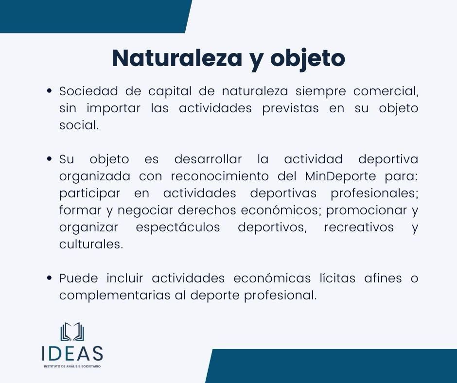 IASocietario's tweet image. 💡 #ReformaSocietaria 

📍Segundo de los siete puntos clave del Proyecto de Ley 467 de 2024, presentado por Francisco Reyes Villamizar. 

🧐¿Crees que las #SASD impulsarán el desarrollo del deporte profesional en Colombia?  

#InstitutoDeAnálisisSocietario #SAS #Actividades