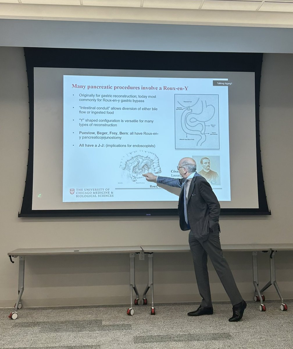 Rush_GI's tweet image. Thank you so much to @JBMatthews from @UChicagoGI for a such a great presentation at our grand rounds last month! Excellent learning points on operative management in chronic pancreatitis and a great discussion!
@RushMedical @I_Waxman_AHC