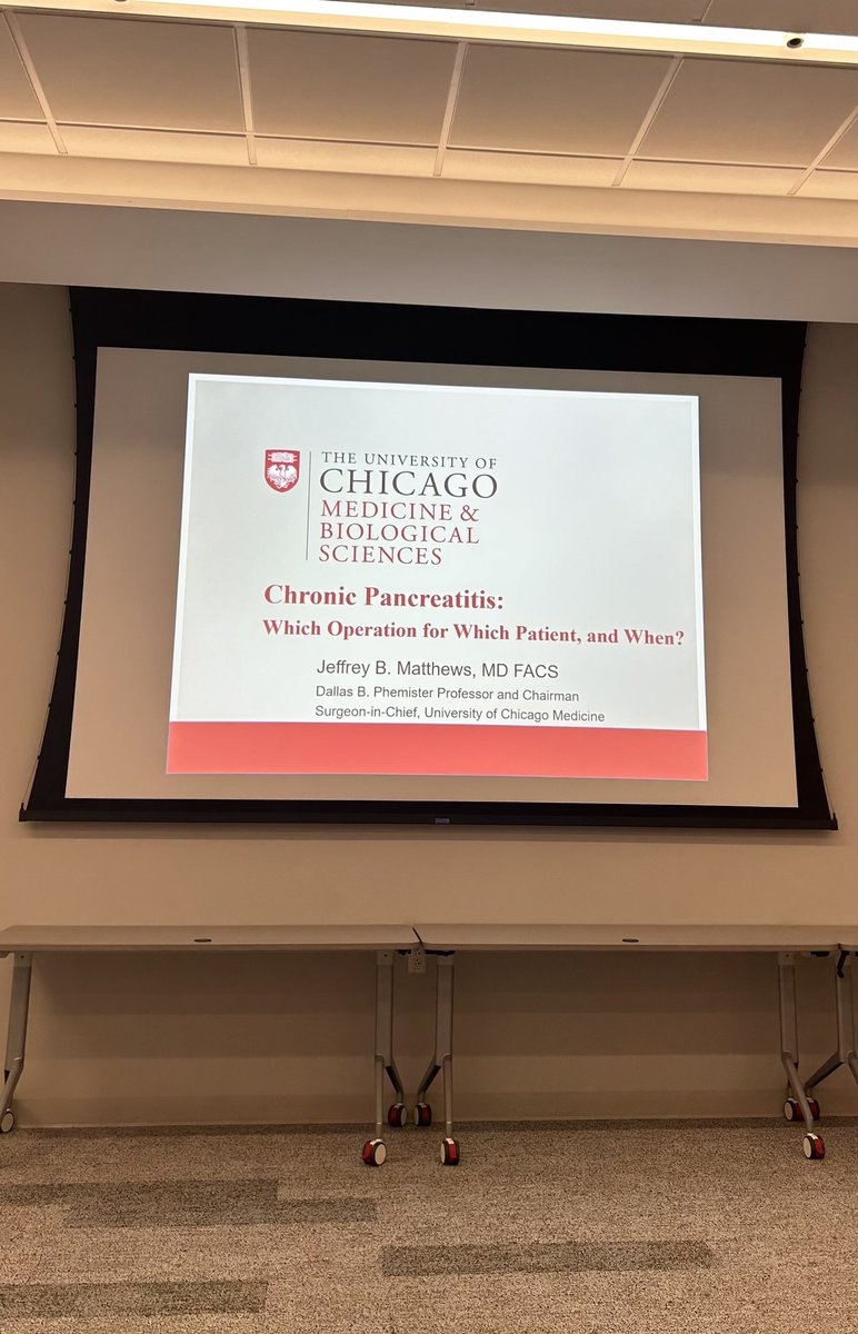 Rush_GI's tweet image. Thank you so much to @JBMatthews from @UChicagoGI for a such a great presentation at our grand rounds last month! Excellent learning points on operative management in chronic pancreatitis and a great discussion!
@RushMedical @I_Waxman_AHC