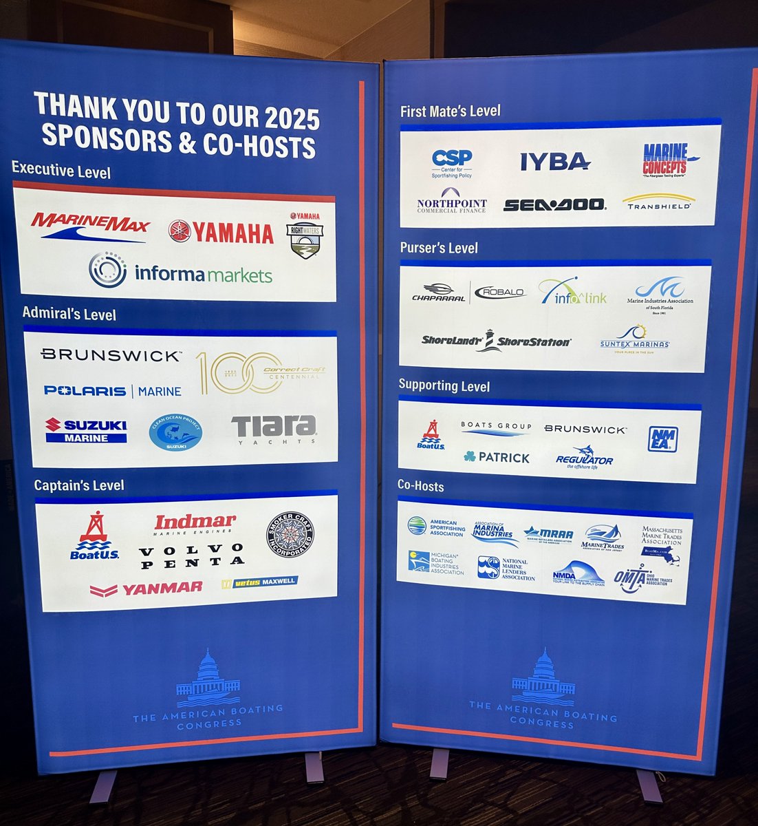 Opening day at #ABC2025 is here!

Over the next three days, the recreational boating and fishing industry is uniting in Washington, D.C. to speak with one voice and that voice matters. With a focus on resilience and innovation, we’re meeting with lawmakers, tackling key issues