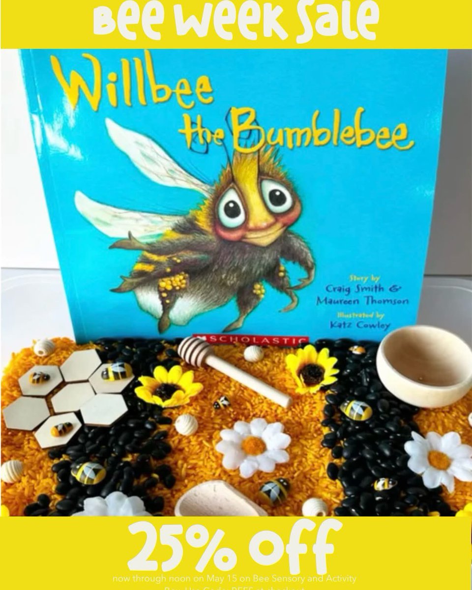 Curiouskidslab's tweet photo. Buzz buzz! 🐝 Our bee-themed sensory + activity boxes are 25% OFF now through Thursday at noon ⏰!
Use code BEES at checkout to snag this sweet deal before it flies away 🍯✈️

Perfect for curious kids who love to explore, create, and get their hands busy 🧠🎨👶
Let’s get buzzy!

Code: BEES 🐝
Ends: Thursday at 12 PM ⏳

#sensoryplay #kidsactivities #homeschoolfun #stemforkids #preschoolactivities #beetheme