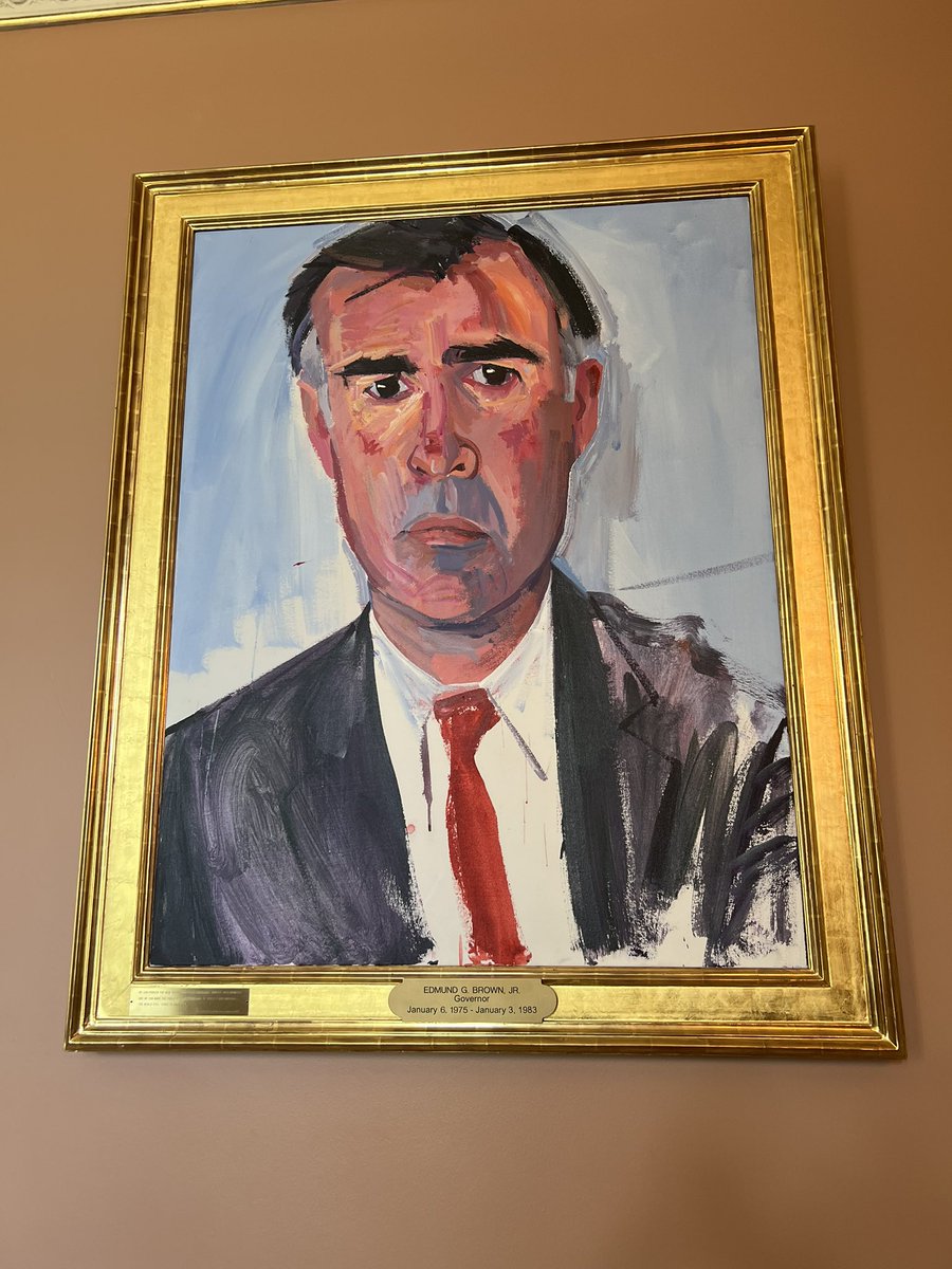 Jerry Brown’s official portrait by Don Bachardy: