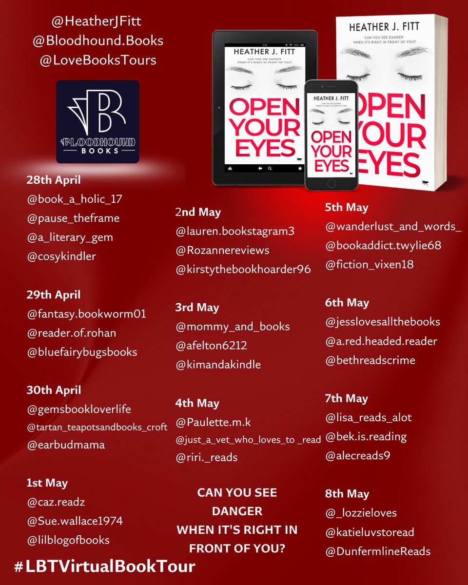Dwayne Mathers (@dunfreads) on Twitter photo Open Your Eyes by Heather Fitt - <a href="/KellyALacey/">Kelly Lacey</a> <a href="/lovebookstours/">Love Books Tours</a> - #Ad #LBTCrew #FreeReview #FreeBookReview #Readalong #BookX #Bookstagram #BookTok #BookSky 💙📚
dunfermlinereads.com/2025/05/12/ope… Open Your Eyes by Heather Fitt - <a href="/KellyALacey/">Kelly Lacey</a> <a href="/lovebookstours/">Love Books Tours</a> - #Ad #LBTCrew #FreeReview #FreeBookReview #Readalong #BookX #Bookstagram #BookTok #BookSky 💙📚
dunfermlinereads.com/2025/05/12/ope…