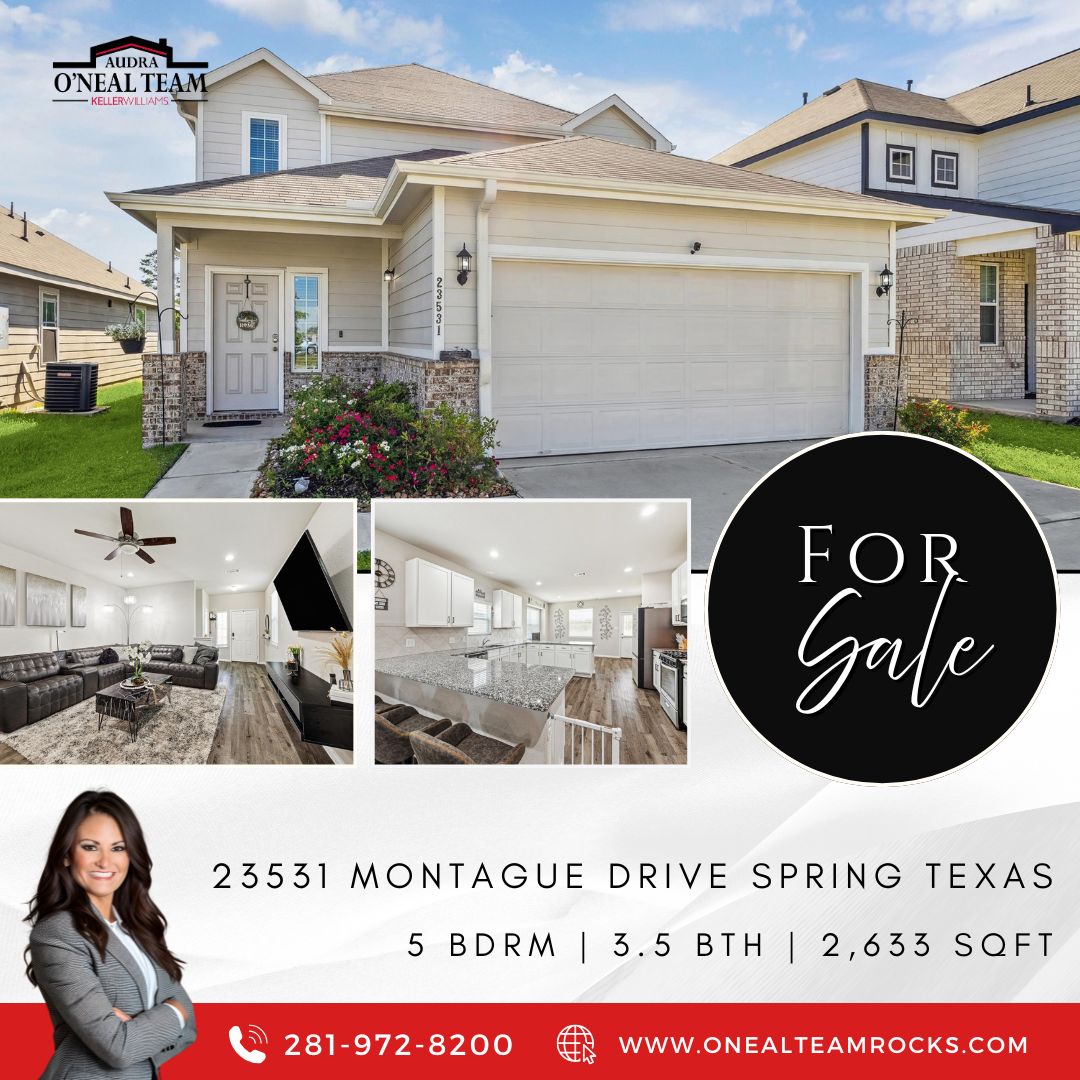 audraoneal's tweet image. 🏡 For Sale: Stunning Home in Spring, Texas! 🏡
📞 Ready to make this your dream home? Call now for a tour!
📲 Contact: 281-972-8200

#RealEstate #HouseForSale #SpringTX #DreamHome #AudraONealTeam #TexasHomes #LuxuryLiving #AudraONealTeam #SellingHomesBuildingDreams
