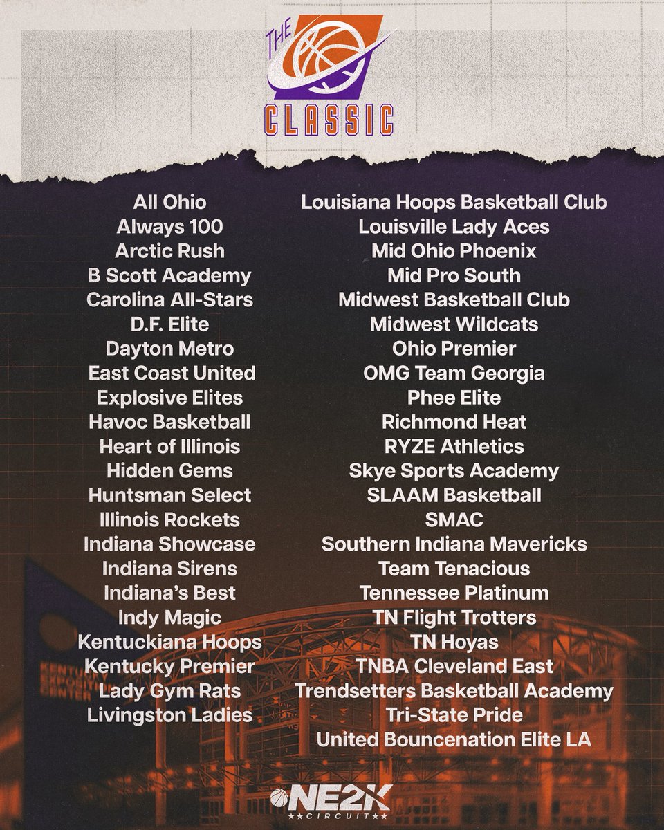 This is NE2K.

Here’s the official complete program list for NE2K Circuit teams competing at The Classic
#NE2K