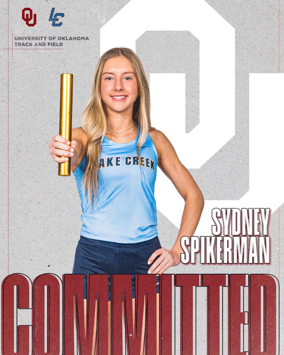 Join us tomorrow at 2 PM in the LCHS Main Gym for Sydney Spikerman's Signing Day! Syd will be signing her LOI to continue her education &amp; track career at the University of Oklahoma! We're so proud of you Syd!!!! 

#FoundAWay