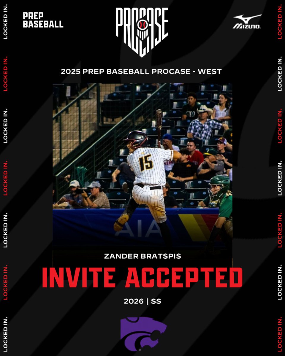 𝗣𝗿𝗲𝗽 𝗕𝗮𝘀𝗲𝗯𝗮𝗹𝗹 𝗣𝗿𝗼𝗖𝗮𝘀𝗲: 𝗜𝗻𝘃𝗶𝘁𝗲 𝗔𝗰𝗰𝗲𝗽𝘁𝗲𝗱

We are excited to begin rolling out our roster of Arizona prospects set to represent the Grand Canyon State at the 2025 Prep Baseball Procase - West! #BeSeen

𝗣𝗿𝗼𝘀𝗽𝗲𝗰𝘁: Zander Bratspis