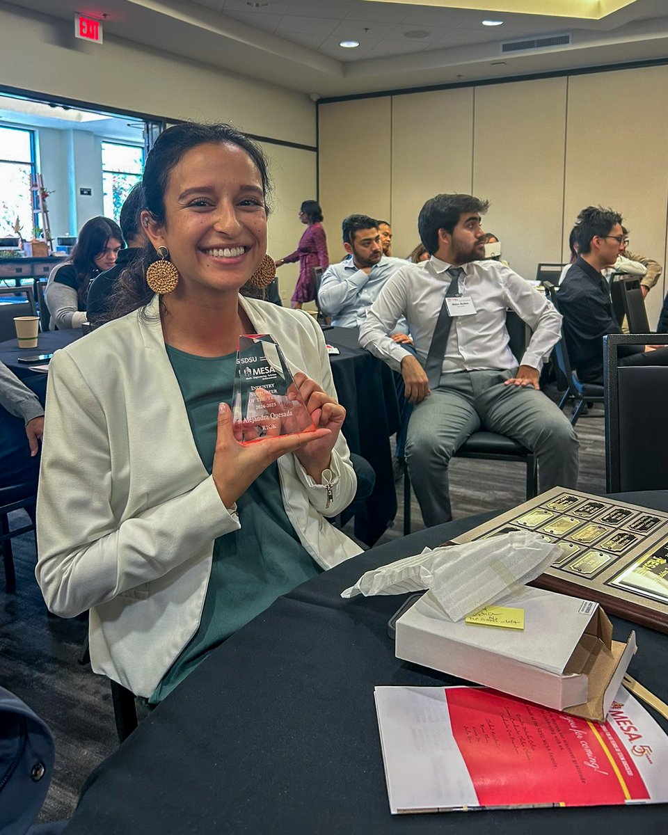 RickEngineering's tweet image. RICK is thrilled to share that Alejandra Quesada has been recognized as SDSU MESA&apos;s Industry Supporter of the Year!

Congratulations, Alejandra, for this well-deserved award!

#RICKengineering #SDSUMESA #leadership #teamRICK