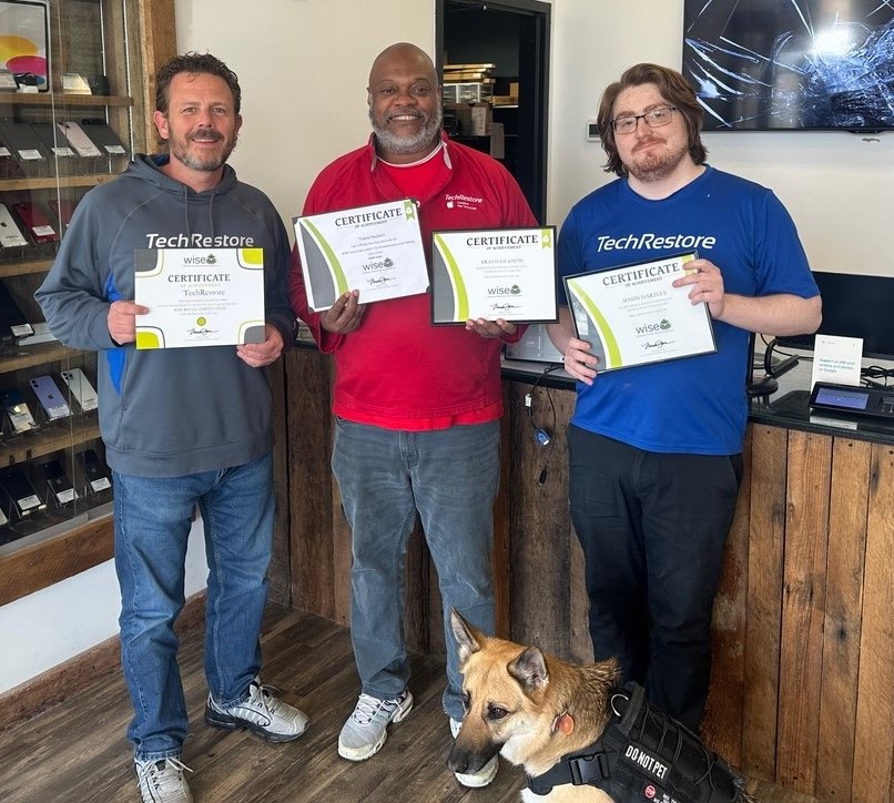 Wise Certification (@wisecert) on Twitter photo Shout out to Jeffrey Jewell & <a href="/TechRestore/">TechRestore</a> team! Jeff took the time to get himself staff WISE Level 1 &2 Certifiedāthen got his store WISE Retail Certified. Find Tech Restore, and thousands of other Certified Repair Shops on the WISE Directory - wisecertification.com/retaildirector⦠Shout out to Jeffrey Jewell & <a href="/TechRestore/">TechRestore</a> team! Jeff took the time to get himself staff WISE Level 1 &2 Certifiedāthen got his store WISE Retail Certified. Find Tech Restore, and thousands of other Certified Repair Shops on the WISE Directory - wisecertification.com/retaildirectorā¦