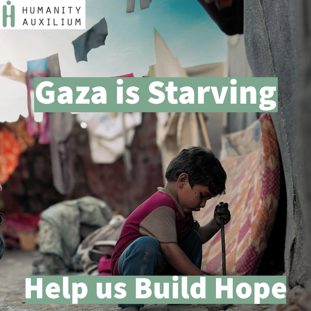 Right now in Gaza, children are living through one of the most urgent and catastrophic healthcare emergencies in the world.
Over 2.1 million people have been cut off from humanitarian aid for over 60 days.
Nearly 470,000 are on the brink of famine.
humanityauxilium.com/donate
#gaza