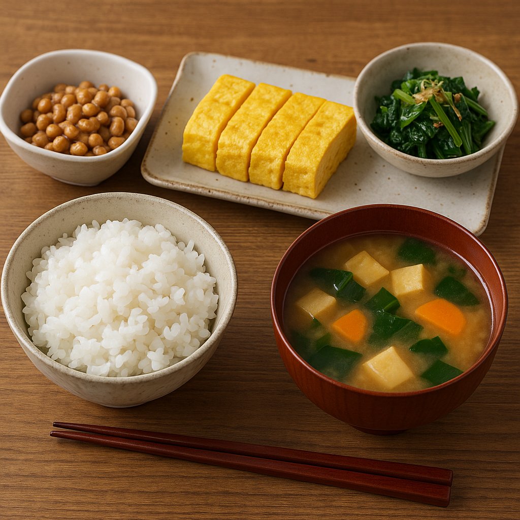 おはようございます😊
今日は「一汁三菜」の日

一汁三菜は、主食・汁物・主菜・副菜2品の組み合わせ。
栄養バランスだけでなく、彩りも整いやすいから、目にも心にもハッピー♪

#一汁三菜の日