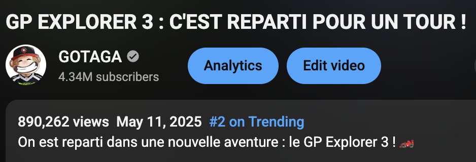 ptdrrr le premier vlog qui va taper le million pile après qu'on arrête les vlogs ??? c'est ça vous faites???