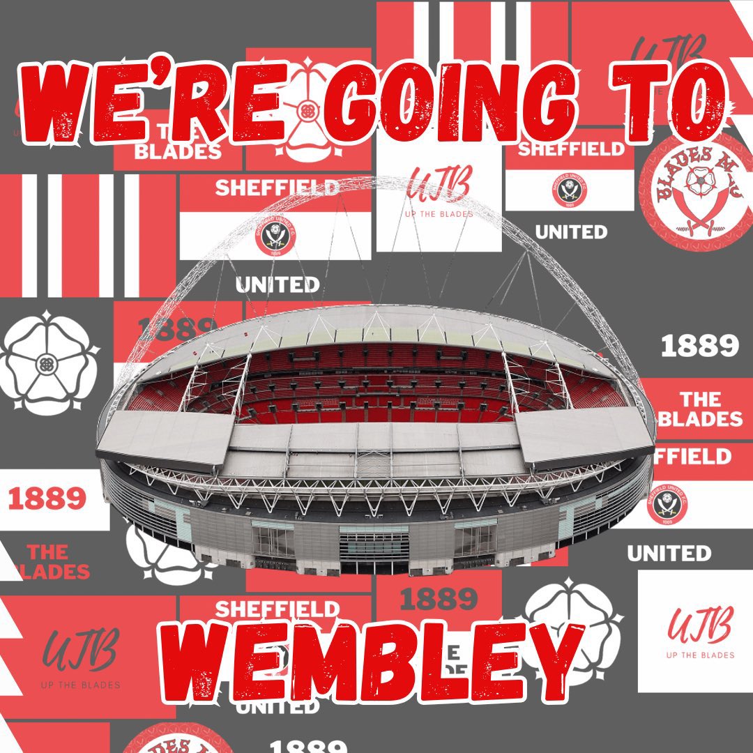 Blades Mad (@blades_mad) on Twitter photo See you all at Wembley for the <a href="/SkyBetChamp/">Sky Bet Championship</a> Play-Off Final, Blades!
#sufc #twitterblades See you all at Wembley for the <a href="/SkyBetChamp/">Sky Bet Championship</a> Play-Off Final, Blades!
#sufc #twitterblades
