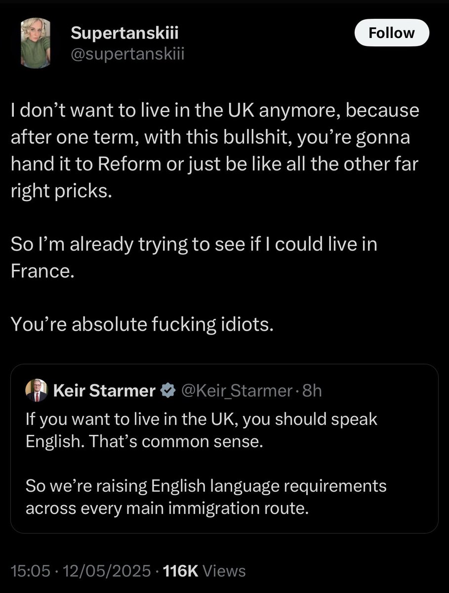 Dont wait <a href="/Keir_Starmer/">Keir Starmer</a>  deport the bitch now, please.
🤣🤣🤣🤣🤣