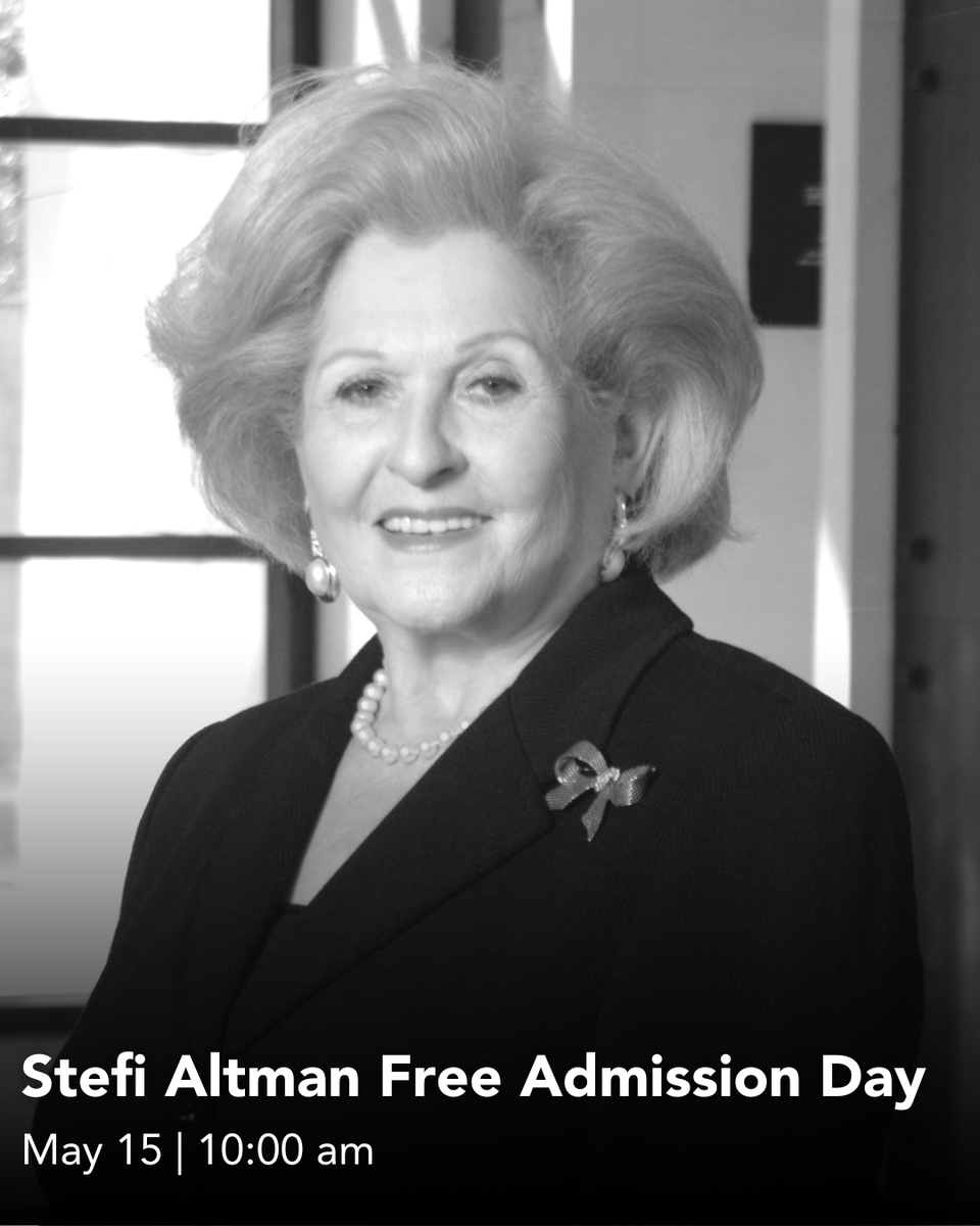Museum admission will be waived on Thursday, May 15, 2025 in honor of Holocaust survivor Stefi Altman, z”l.

Reserve tickets: hmh.org/tickets