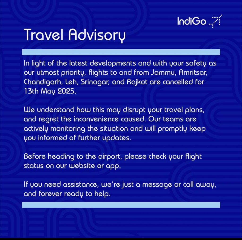 Everything is fine. 

Just a bunch of Pak Drones in India. 
Blackouts in Border states. 
Airport shutdowns. 

Absolute normalcy after seize fire. 

#IndiaPakistanWar #OperationSindoor