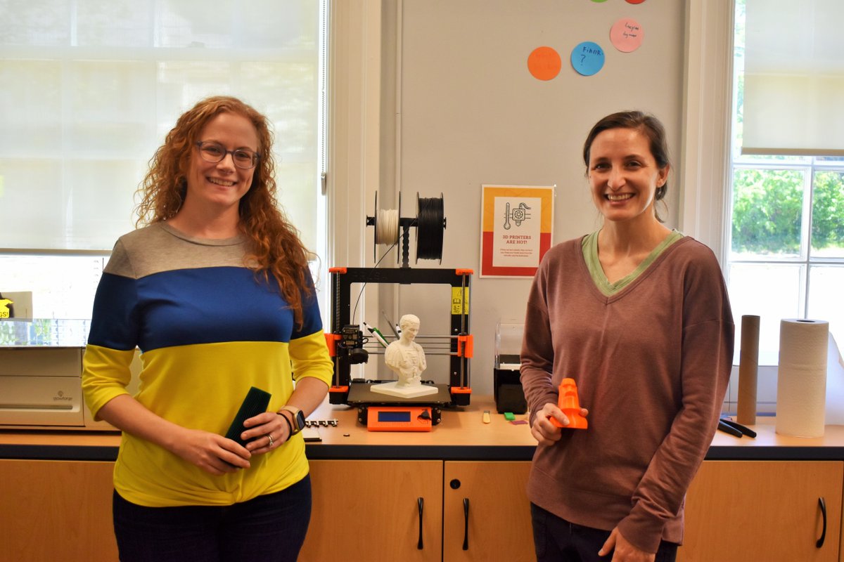 Albert J. Countryman Jr./The Sun Displaying several of the items made with the Haddonfield library’s 3D printer on April 29 are technical wizards Cathy DeCampli (left) and Andrea Elson. They also helped patrons create small garden houses.
southjersey.media/haddonfield-ne…