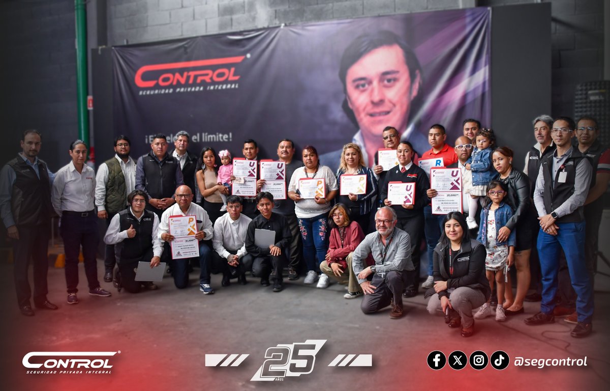 segcontrol's tweet image. En esta edición 2025, celebramos con orgullo a 10 guardias destacados de distintos servicios, quienes fueron reconocidos como nuestros Héroes sin capa, a través del programa RCPU.

#HéroesControl #YoSoyControl #Reconocimiento #25AñosEnControl #CompromisoReal #SeguridadConValor