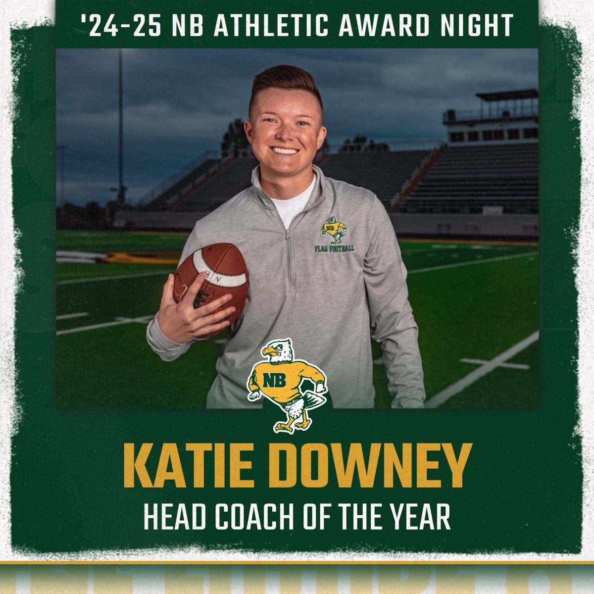 What a night for our program at the NB Athletic Awards! 🦅

We are super thankful for all of the love and support this past year as we built the foundation of our program. 🏈

I am so proud of Brynlee &amp; Mallory! The best is yet to come 📈