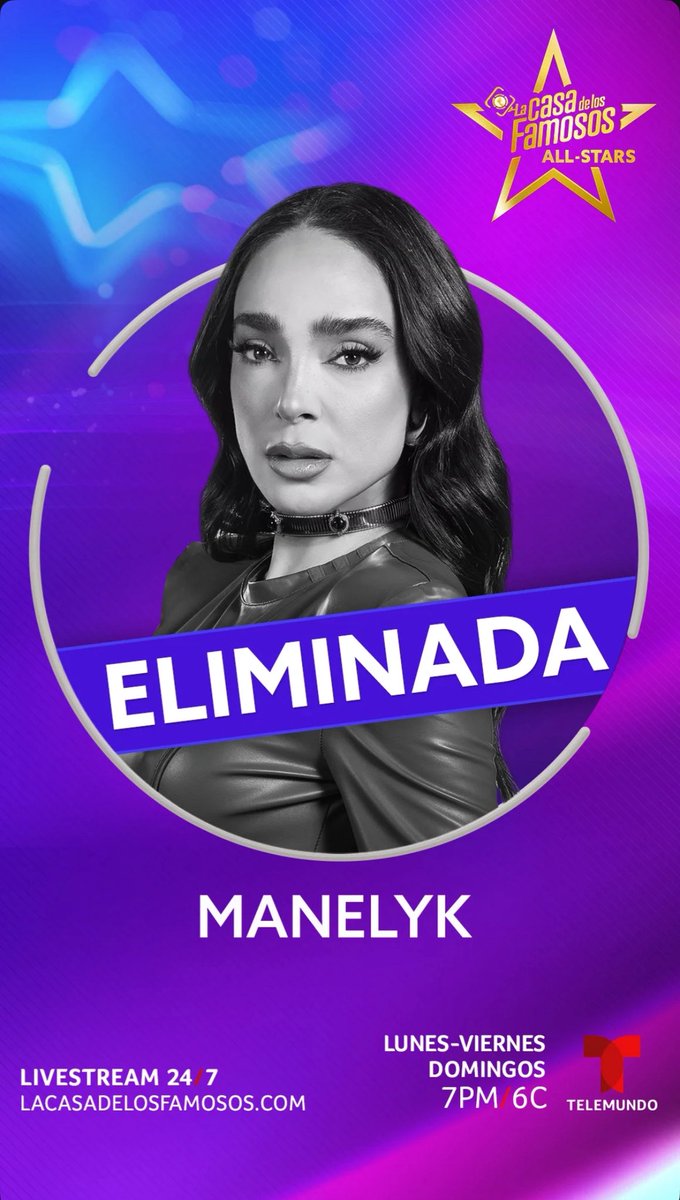 Manelyk es la eliminada de esta noche   #LCDLFAllStars <a href="/TLMDRealities/">Telemundo Realities</a>